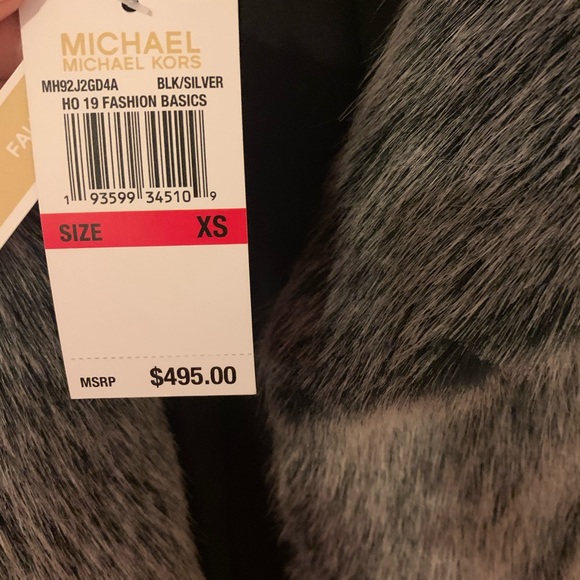 Michael Kors Faux Fur Coat 